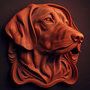 3D model Red Dog famous animal (STL)